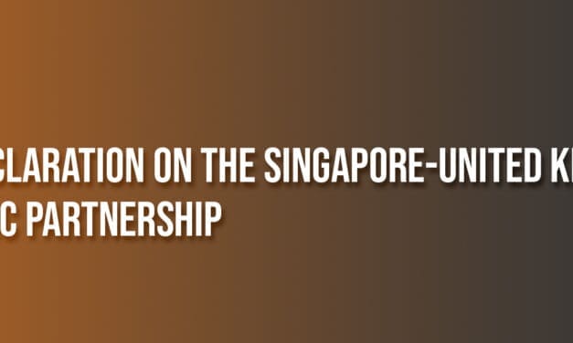 Joint Declaration Elevates Singapore-United Kingdom Relations to Strategic Partnership