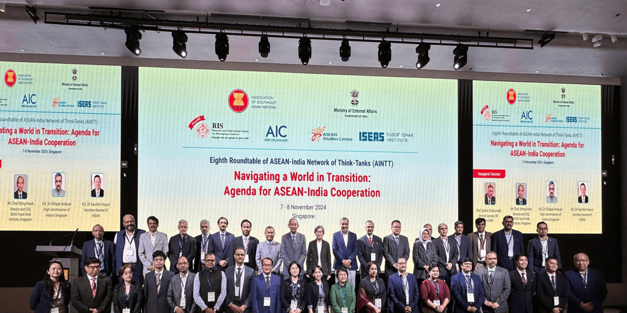 8th ASEAN-India Think-Tank Roundtable Kicks Off in Singapore, Fostering Regional Cooperation