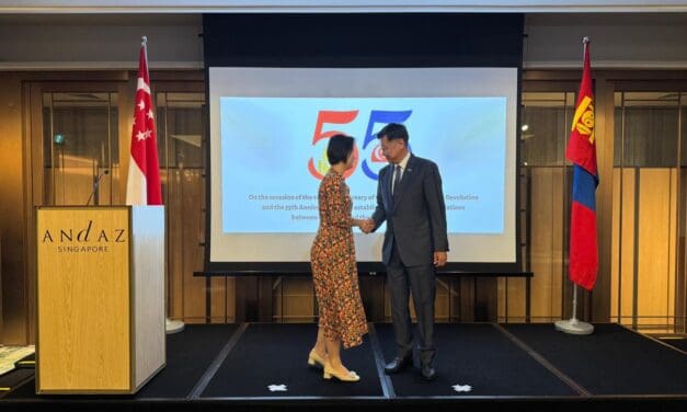 Mongolia and Singapore Mark 55 Years of Diplomatic Relations with Reception in Singapore
