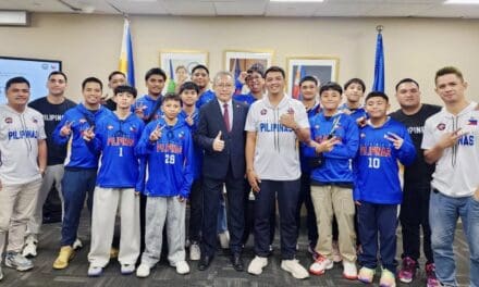 Philippine Ambassador Welcomes NBL Youth – Pilipinas South Cavite Team in Singapore