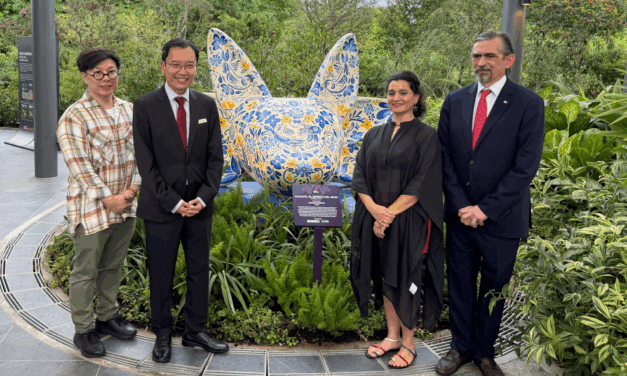 Mexico-Singapore Diplomatic Milestone: Unveiling of the Sculpture Axolotl: El Espíritu del Agua at Gardens by the Bay