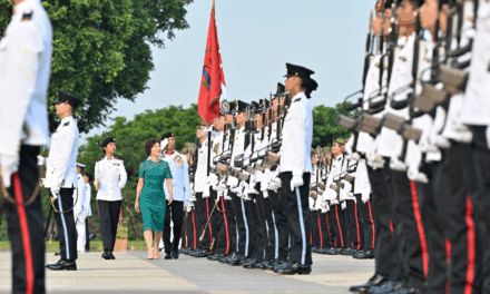 Minister Grace Fu Reviews SAF Commissioning Parade at SAFTI Military Institute