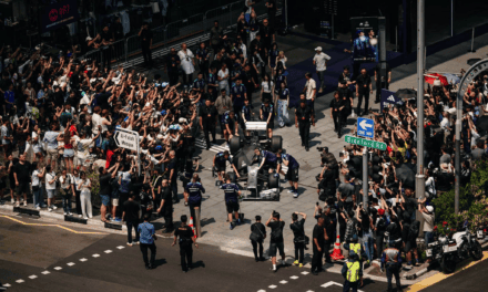 Mercedes-AMG Petronas F1 Team Brings Live Race Car Demonstration to Orchard Road