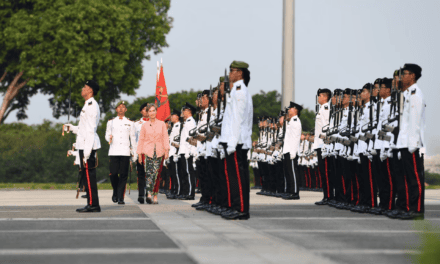 Minister Josephine Teo Reviews SAF Commissioning Parade for 219 Newly Commissioned Officers