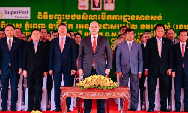 ASEAN Secretary-General Kao Kim Hourn Addresses Phnom Penh Logistics Complex Ceremony