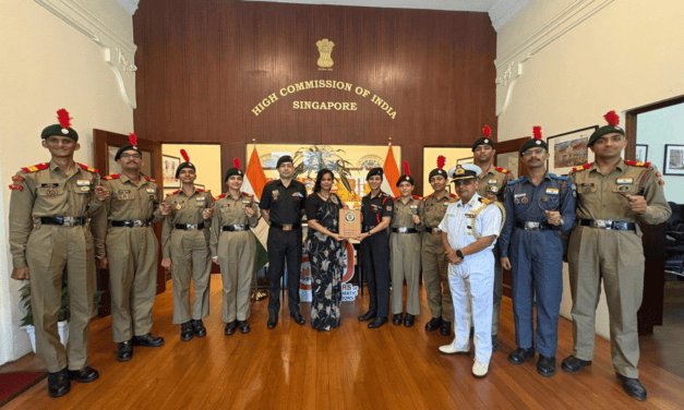 Indian NCC Cadet Delegation Visits High Commission of India in Singapore